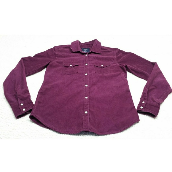 American Eagle Tops - Corduroy  American Eagle Button up JR SMALL